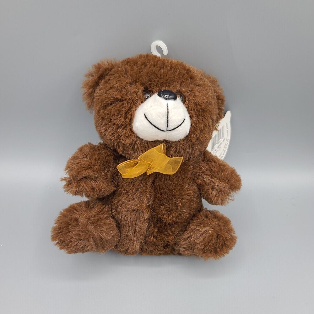 Greenbrier Teddy Bear 7 Inch Plush Brown Cuddly Stuffed Animal Toy
